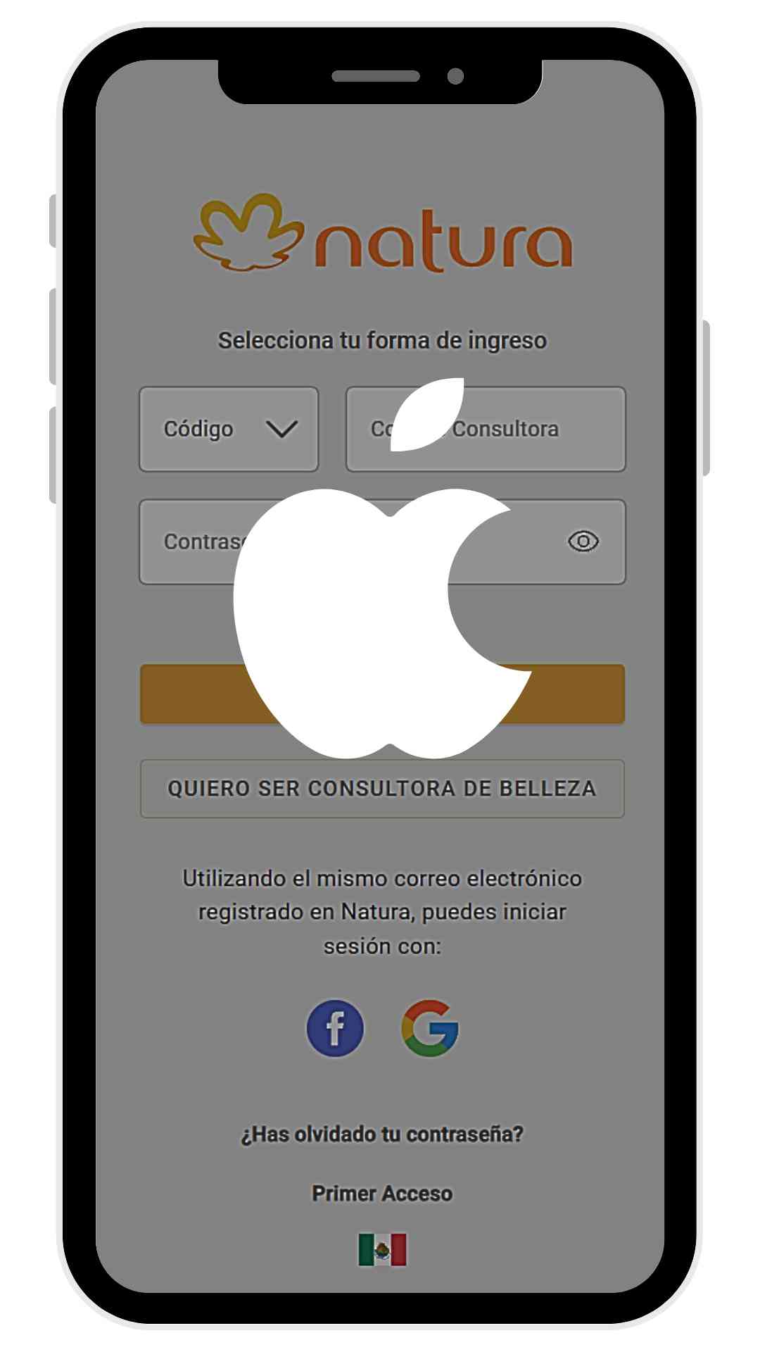 Natura App Store iOs Acceso Consultora